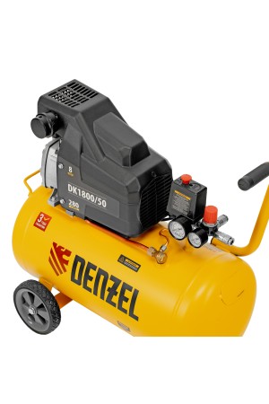 Компрессор воздушный DK1800/50, Х-PRO 1.8 кВт, 280л/мин, 50л Denzel