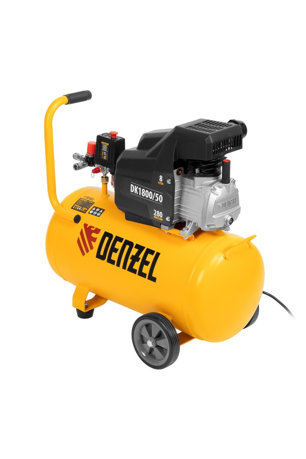 Компрессор воздушный DK1800/50, Х-PRO 1.8 кВт, 280л/мин, 50л Denzel