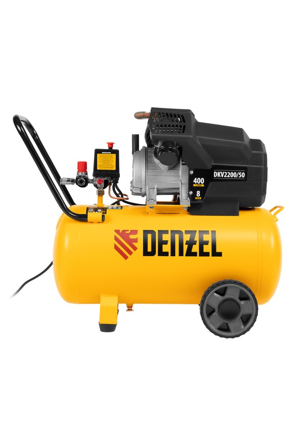 Компрессор воздушный DKV2200/50, Х-PRO 2.2 кВт, 400 л/мин, 50 л Denzel