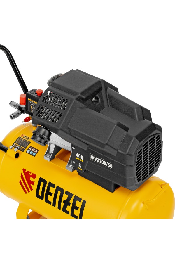 Компрессор воздушный DKV2200/50, Х-PRO 2.2 кВт, 400 л/мин, 50 л Denzel
