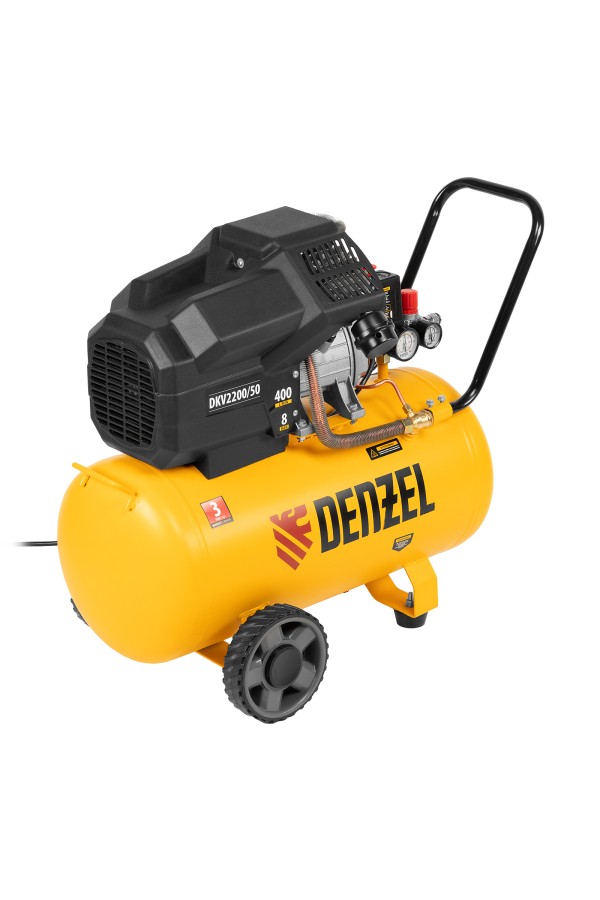 Компрессор воздушный DKV2200/50, Х-PRO 2.2 кВт, 400 л/мин, 50 л Denzel