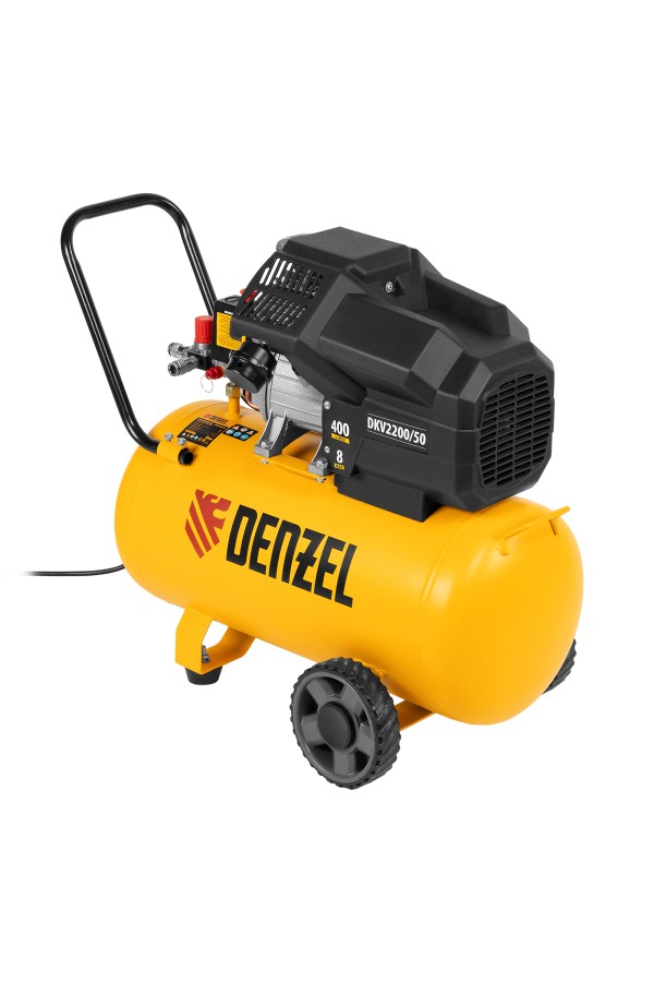 Компрессор воздушный DKV2200/50, Х-PRO 2.2 кВт, 400 л/мин, 50 л Denzel