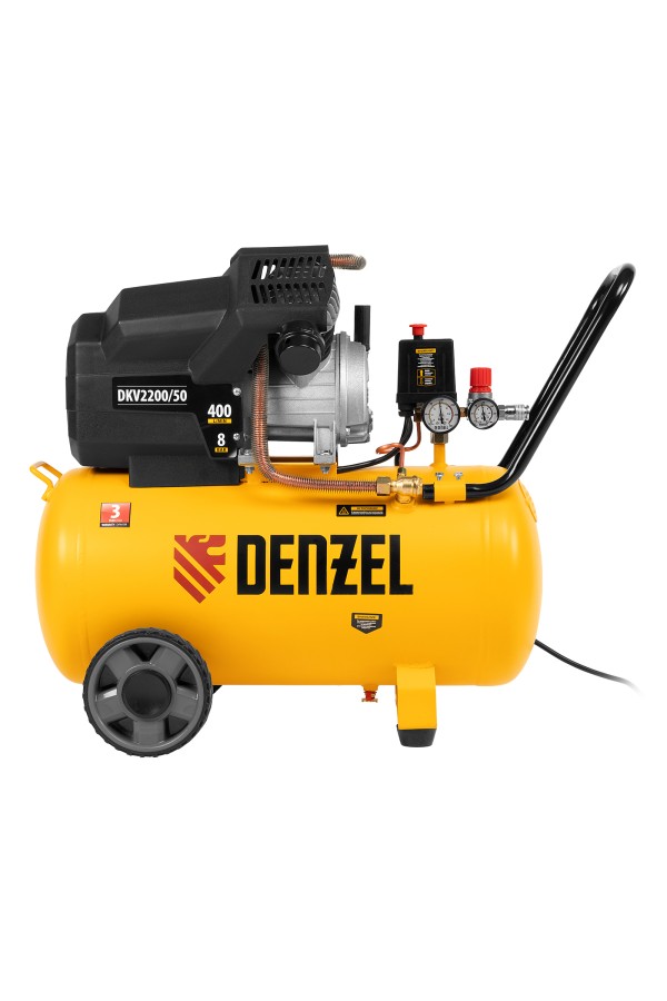 Компрессор воздушный DKV2200/50, Х-PRO 2.2 кВт, 400 л/мин, 50 л Denzel
