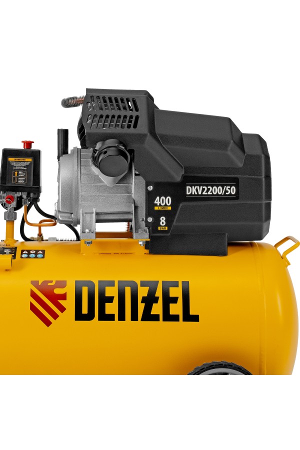 Компрессор воздушный DKV2200/50, Х-PRO 2.2 кВт, 400 л/мин, 50 л Denzel