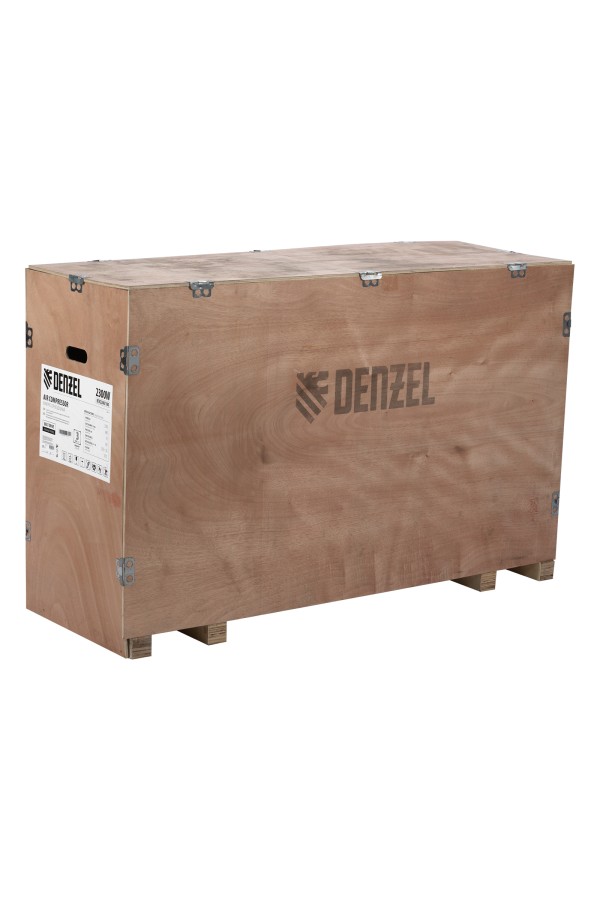 Компрессор воздушный BCV2300/100, ременный привод, 2.3 кВт, 100 литров, 440 л/мин Denzel