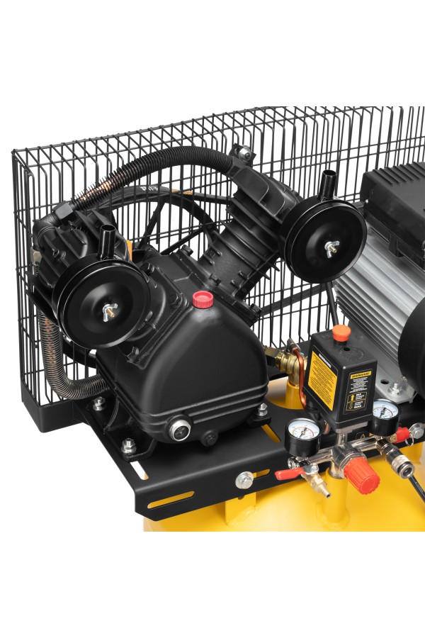 Компрессор воздушный BCV2200/100V, ременный привод , 2.3 кВт, 100 литров, 440 л/мин Denzel