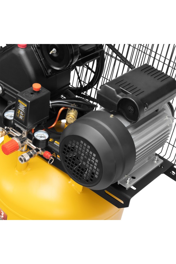 Компрессор воздушный BCV2200/100V, ременный привод , 2.3 кВт, 100 литров, 440 л/мин Denzel