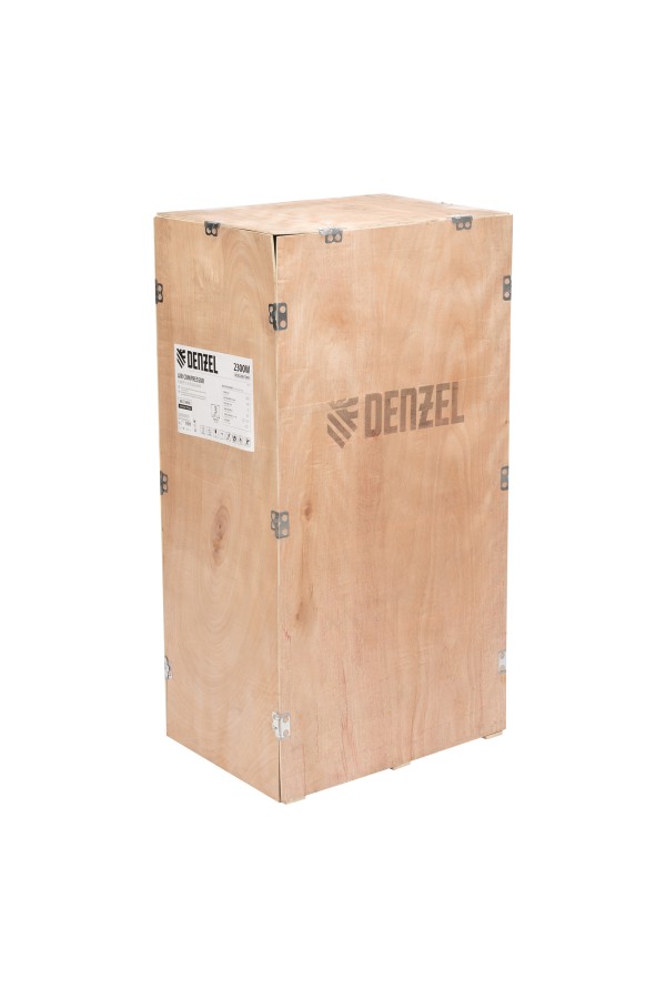 Компрессор воздушный BCV2200/100V, ременный привод , 2.3 кВт, 100 литров, 440 л/мин Denzel