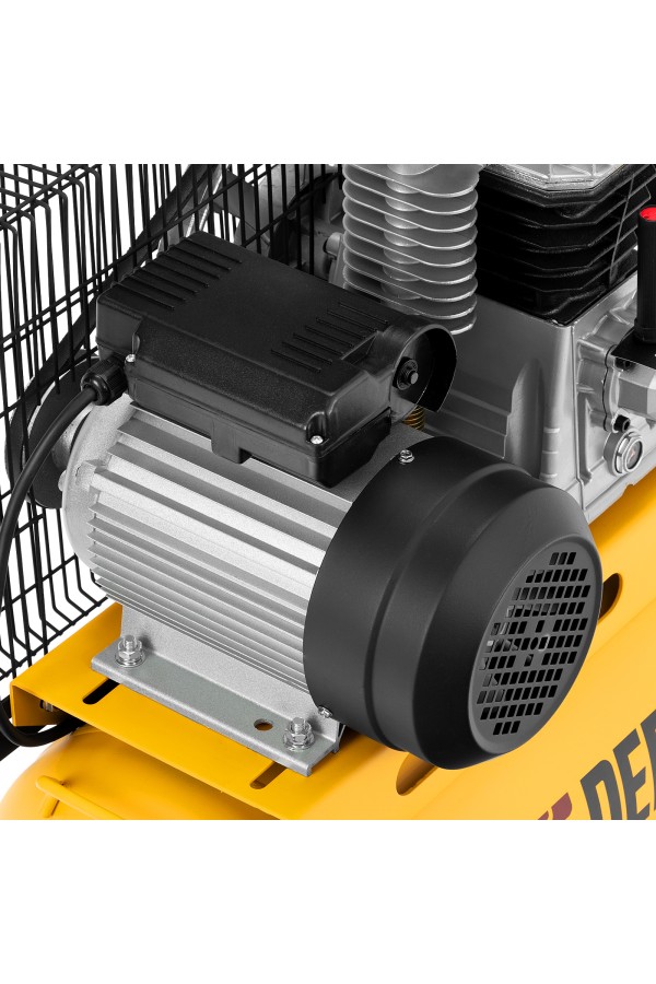 Компрессор воздушный BCI2300/50, ременный привод, 2.3 кВт, 50 литров, 400 л/мин Denzel