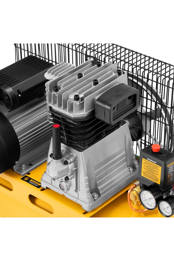 Компрессор воздушный BCI2300/50, ременный привод, 2.3 кВт, 50 литров, 400 л/мин Denzel