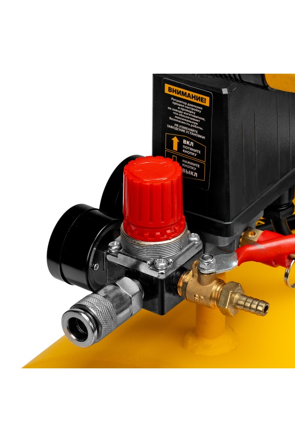 Компрессор воздушный BCI2300/100, ременный привод, 2.3 кВт, 100 литров, 400 л/мин Denzel