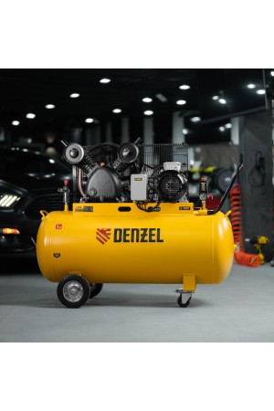Компрессор воздушный рем. привод BCV 4000-T/200, 4,0 кВт, 200 литров, 690 л/мин Denzel