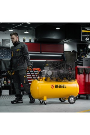 Компрессор воздушный рем. привод BCV 4000-T/200, 4,0 кВт, 200 литров, 690 л/мин Denzel