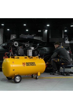 Компрессор воздушный рем. привод BCV 4000-T/200, 4,0 кВт, 200 литров, 690 л/мин Denzel