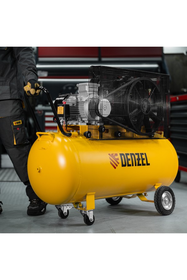 Компрессор воздушный рем. привод BCV 5500-T/200, 5,5 кВт, 200 литров, 850 л/мин Denzel