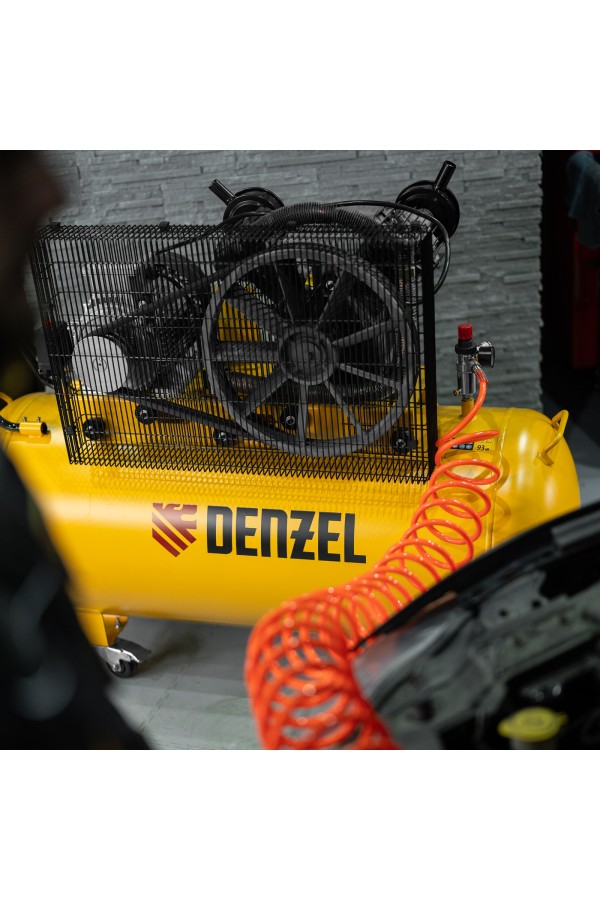 Компрессор воздушный рем. привод BCV 5500-T/270, 5,5 кВт, 270 литров, 850 л/мин Denzel