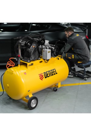 Компрессор воздушный рем. привод BCV 5500-T/270, 5,5 кВт, 270 литров, 850 л/мин Denzel