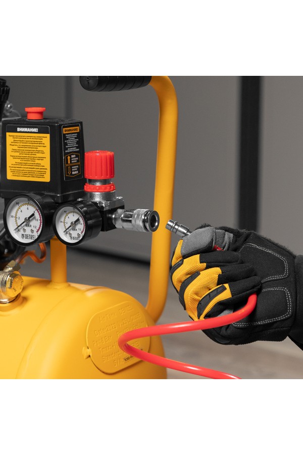 Компрессор воздушный DC1500/24, прямой привод, 1.5 кВт, 24 литра, 220 л/мин Denzel