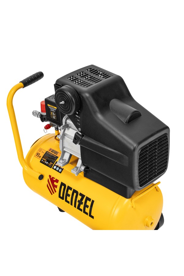 Компрессор воздушный DC1500/24, прямой привод, 1.5 кВт, 24 литра, 220 л/мин Denzel