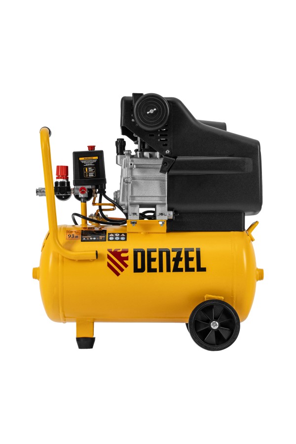 Компрессор воздушный DC1500/24, прямой привод, 1.5 кВт, 24 литра, 220 л/мин Denzel