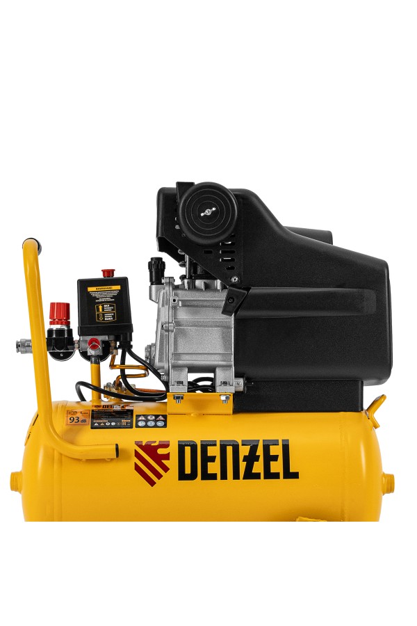 Компрессор воздушный DC1500/24, прямой привод, 1.5 кВт, 24 литра, 220 л/мин Denzel