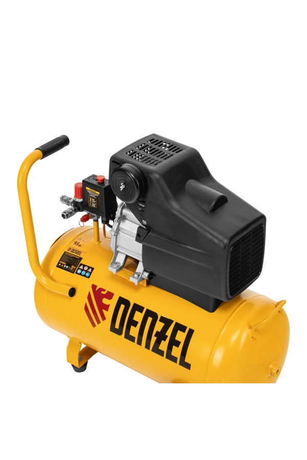 Компрессор воздушный, прямой привод DC1500/50, 1.5 кВт, 50 литров, 220 л/мин Denzel