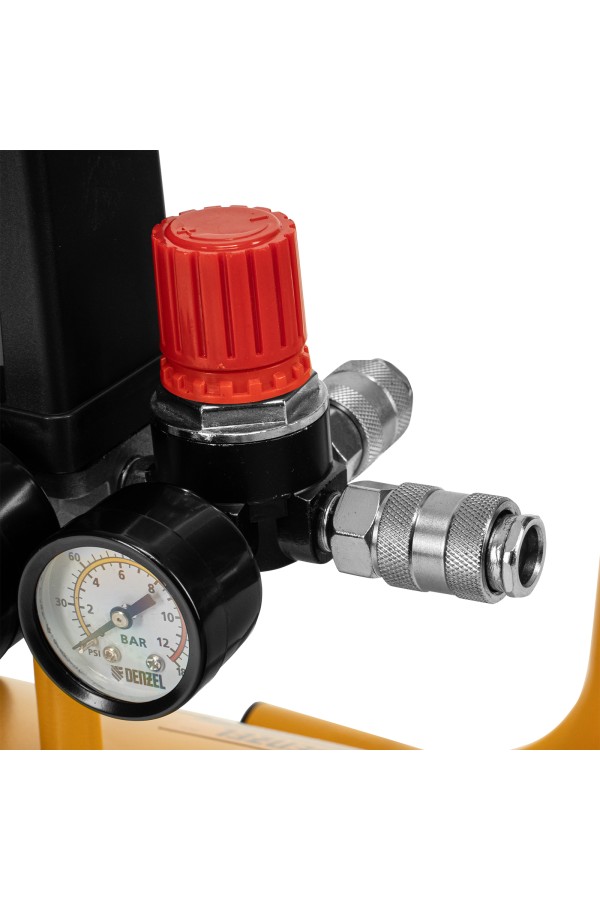 Компрессор воздушный, прямой привод DC1500/50, 1.5 кВт, 50 литров, 220 л/мин Denzel