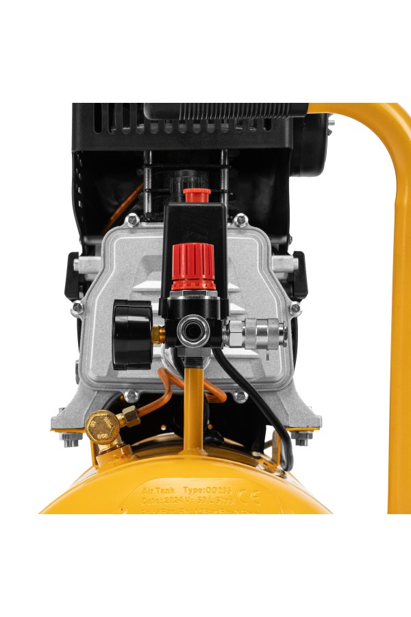 Компрессор воздушный, прямой привод DC1500/50, 1.5 кВт, 50 литров, 220 л/мин Denzel