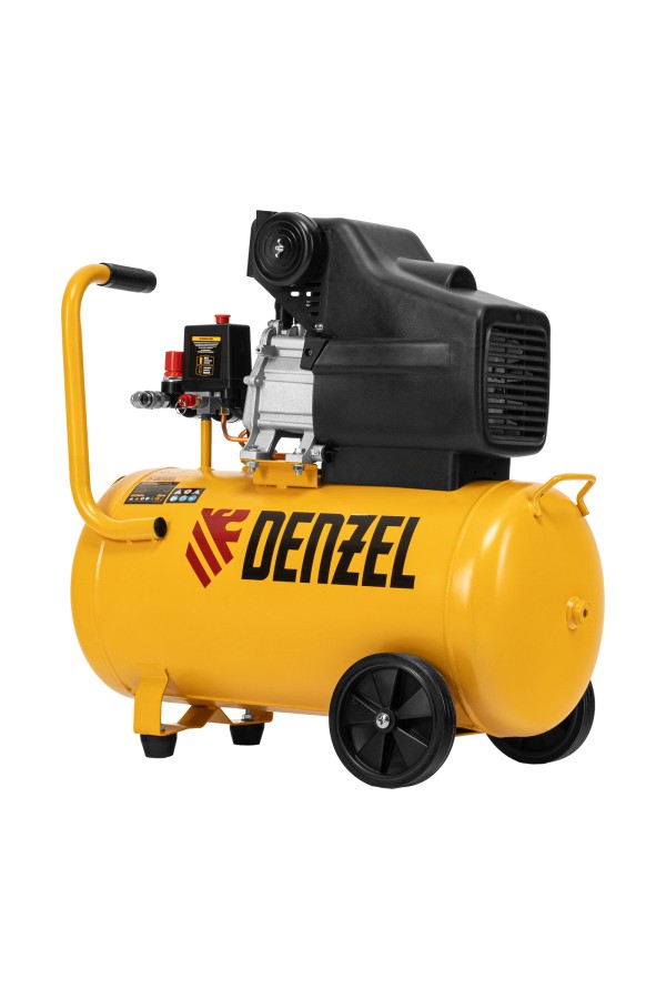 Компрессор воздушный, прямой привод DC1500/50, 1.5 кВт, 50 литров, 220 л/мин Denzel