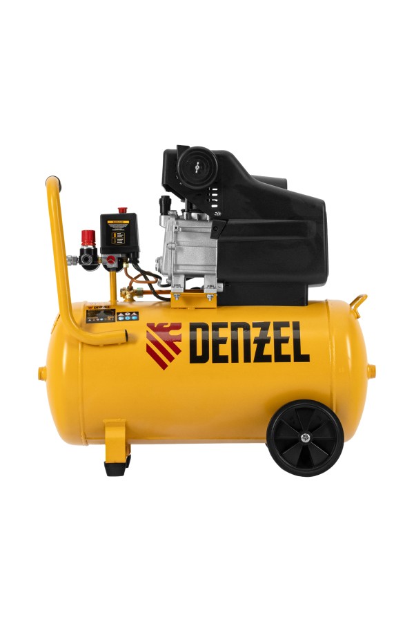 Компрессор воздушный, прямой привод DC1500/50, 1.5 кВт, 50 литров, 220 л/мин Denzel