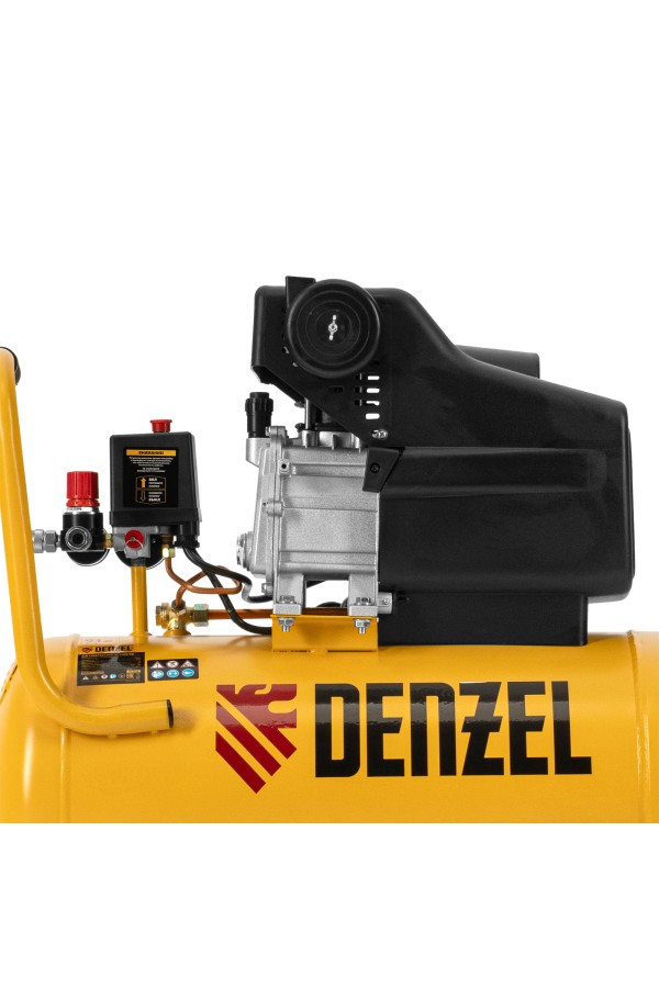 Компрессор воздушный, прямой привод DC1500/50, 1.5 кВт, 50 литров, 220 л/мин Denzel