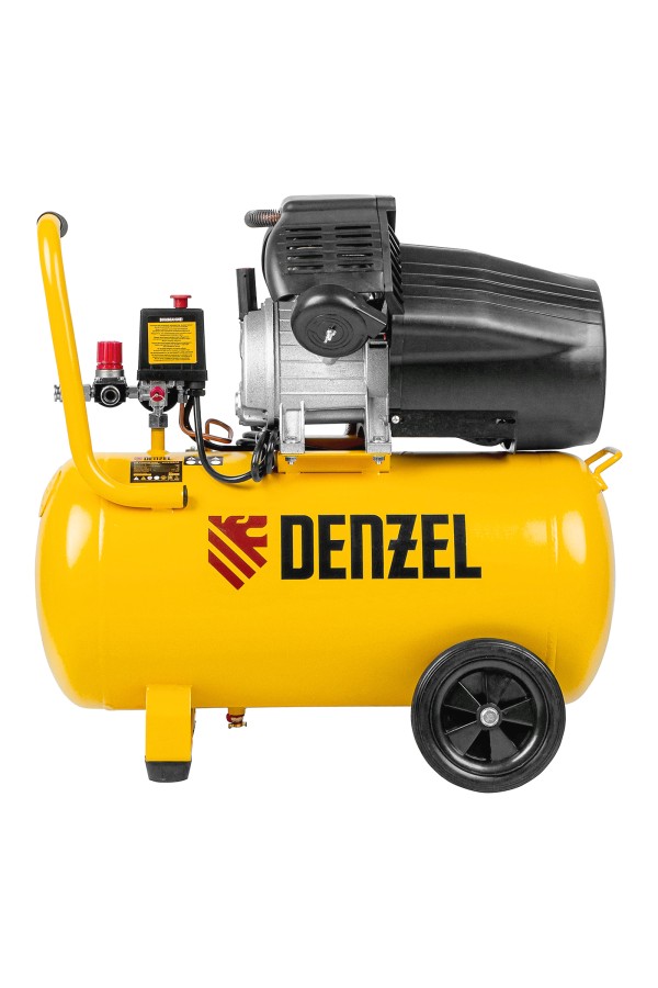 Компрессор воздушный DCV2200/50, прямой привод, 2.2 кВт, 50 литров, 380 л/мин Denzel