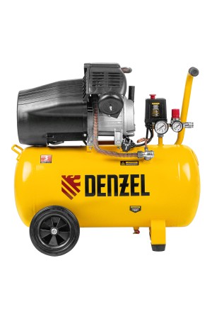 Компрессор воздушный DCV2200/50, прямой привод, 2.2 кВт, 50 литров, 380 л/мин Denzel