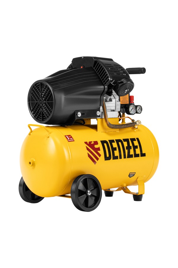 Компрессор воздушный прям. привод DCV1800/50, 1,8 кВт, 50 литров, 320 л/мин Denzel