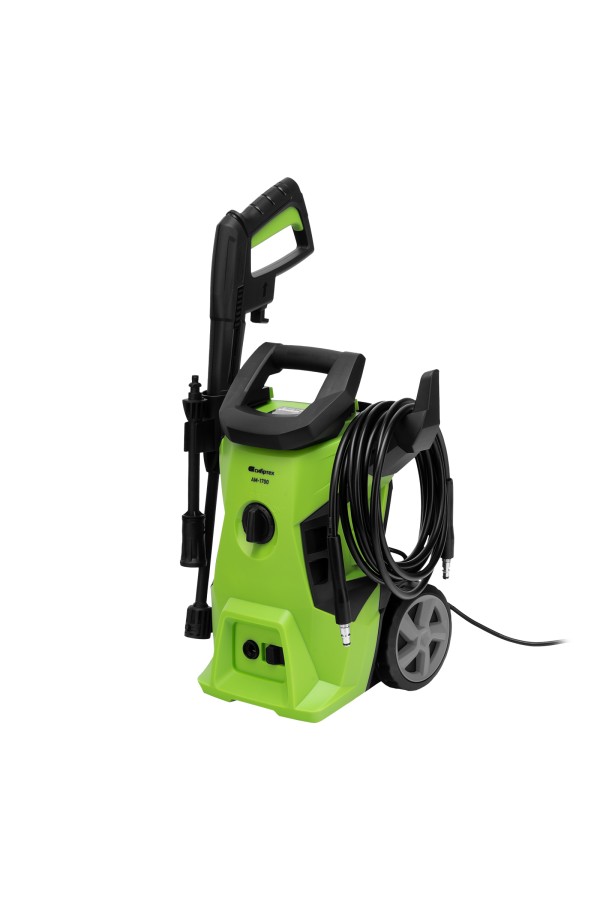 Моечная машина высокого давления АМ-1700, 1700 Вт, 130 бар, 350 л/ч, колесная Сибртех
