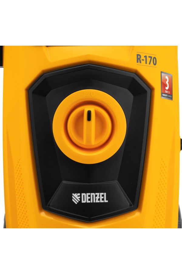 Моечная машина высокого давления R-170, 2000 Вт, 170 бар, 360 л/ч, колесная Denzel