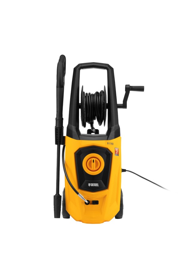 Моечная машина высокого давления R-170D, 2000 Вт, 170 бар, 360 л/ч, с барабаном Denzel