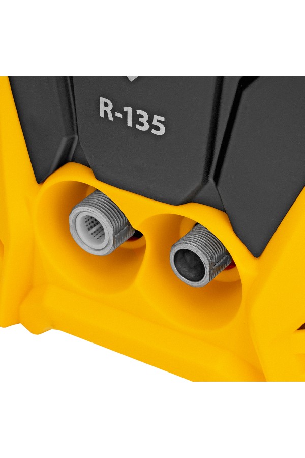 Моечная машина высокого давления R-135, 1800 Вт, 135 бар, 6 л/мин, колесная Denzel