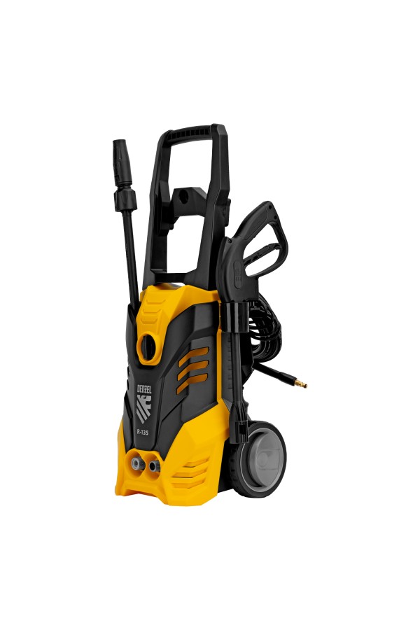 Моечная машина высокого давления R-135, 1800 Вт, 135 бар, 6 л/мин, колесная Denzel