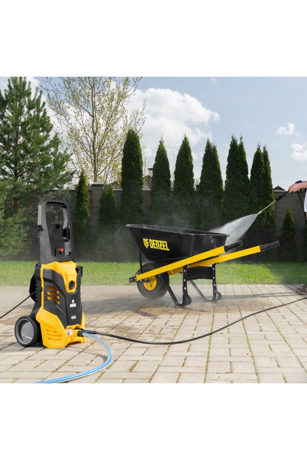 Моечная машина высокого давления R-165, 2200 Вт, 165 бар, 7 л/мин, колесная Denzel