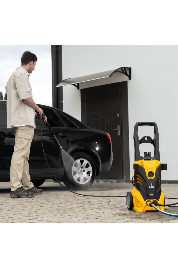 Моечная машина высокого давления R-165, 2200 Вт, 165 бар, 7 л/мин, колесная Denzel