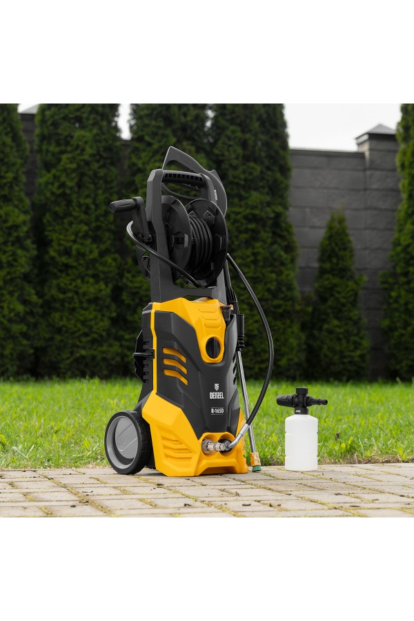 Моечная машина высокого давления R-165D, 2200 Вт, 165 бар, 7 л/мин, с барабаном Denzel