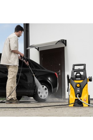 Моечная машина высокого давления R-180i, 2400 Вт, 180 бар, 7.5 л/мин, асинхронный двигатель Denzel