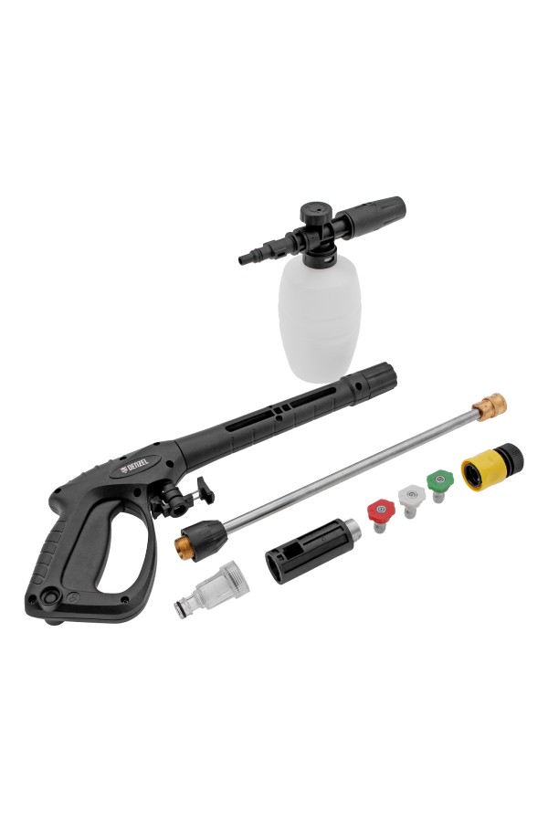 Моечная машина высокого давления R-180i, 2400 Вт, 180 бар, 7.5 л/мин, асинхронный двигатель Denzel