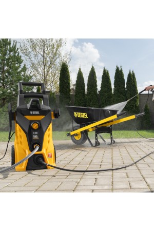 Моечная машина высокого давления R-180i, 2400 Вт, 180 бар, 7.5 л/мин, асинхронный двигатель Denzel