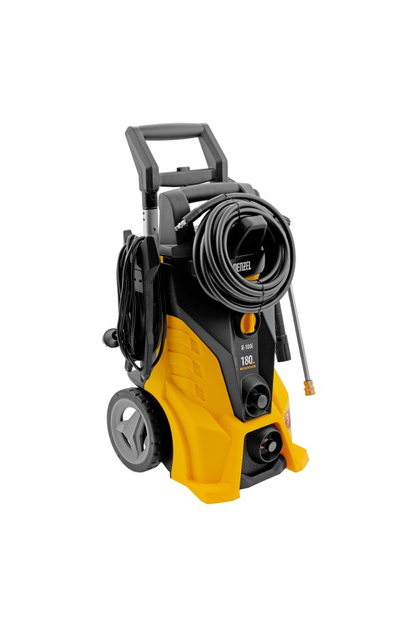 Моечная машина высокого давления R-180i, 2400 Вт, 180 бар, 7.5 л/мин, асинхронный двигатель Denzel