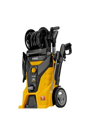 Моечная машина высокого давления R-210iD, 2600 Вт, 210 бар, 8.0 л/мин, асинхронный двигатель, барабан Denzel