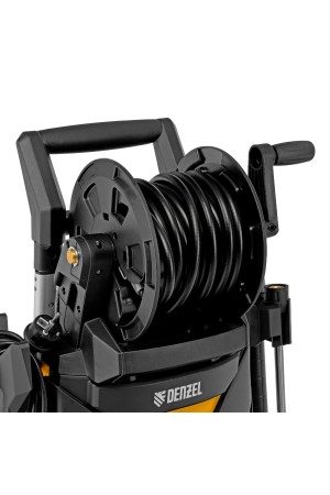 Моечная машина высокого давления R-210iD, 2600 Вт, 210 бар, 8.0 л/мин, асинхронный двигатель, барабан Denzel