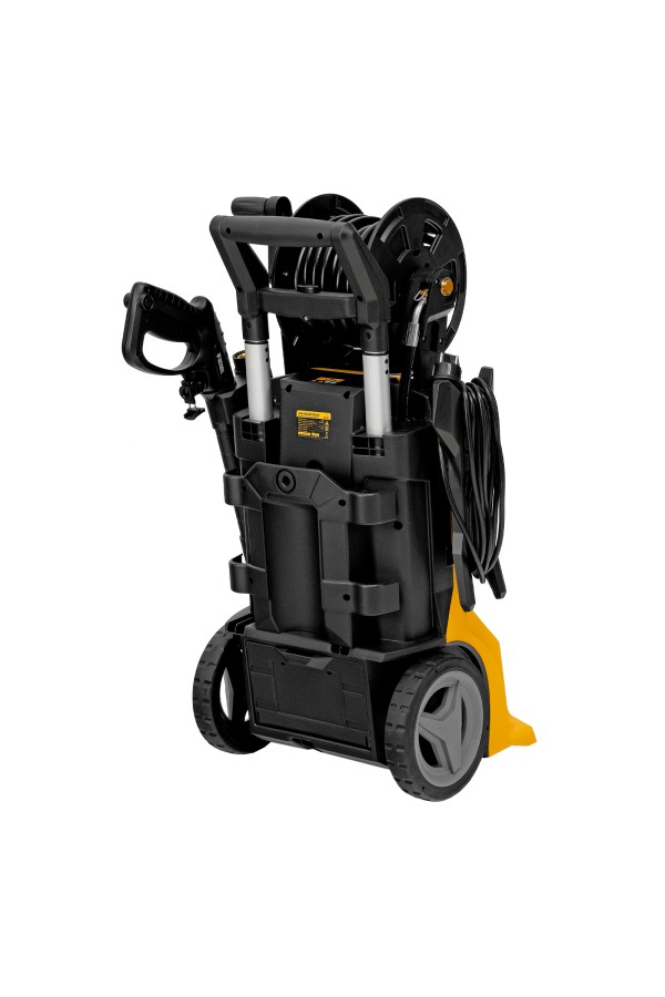 Моечная машина высокого давления R-210iD, 2600 Вт, 210 бар, 8.0 л/мин, асинхронный двигатель, барабан Denzel