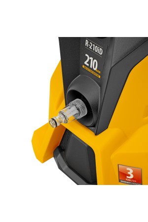 Моечная машина высокого давления R-210iD, 2600 Вт, 210 бар, 8.0 л/мин, асинхронный двигатель, барабан Denzel